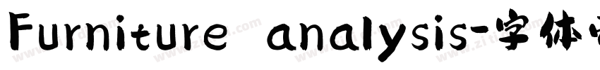 Furniture analysis字体转换